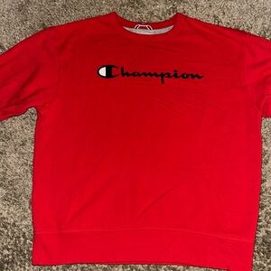 Red Champion Crew neck from 2018.
